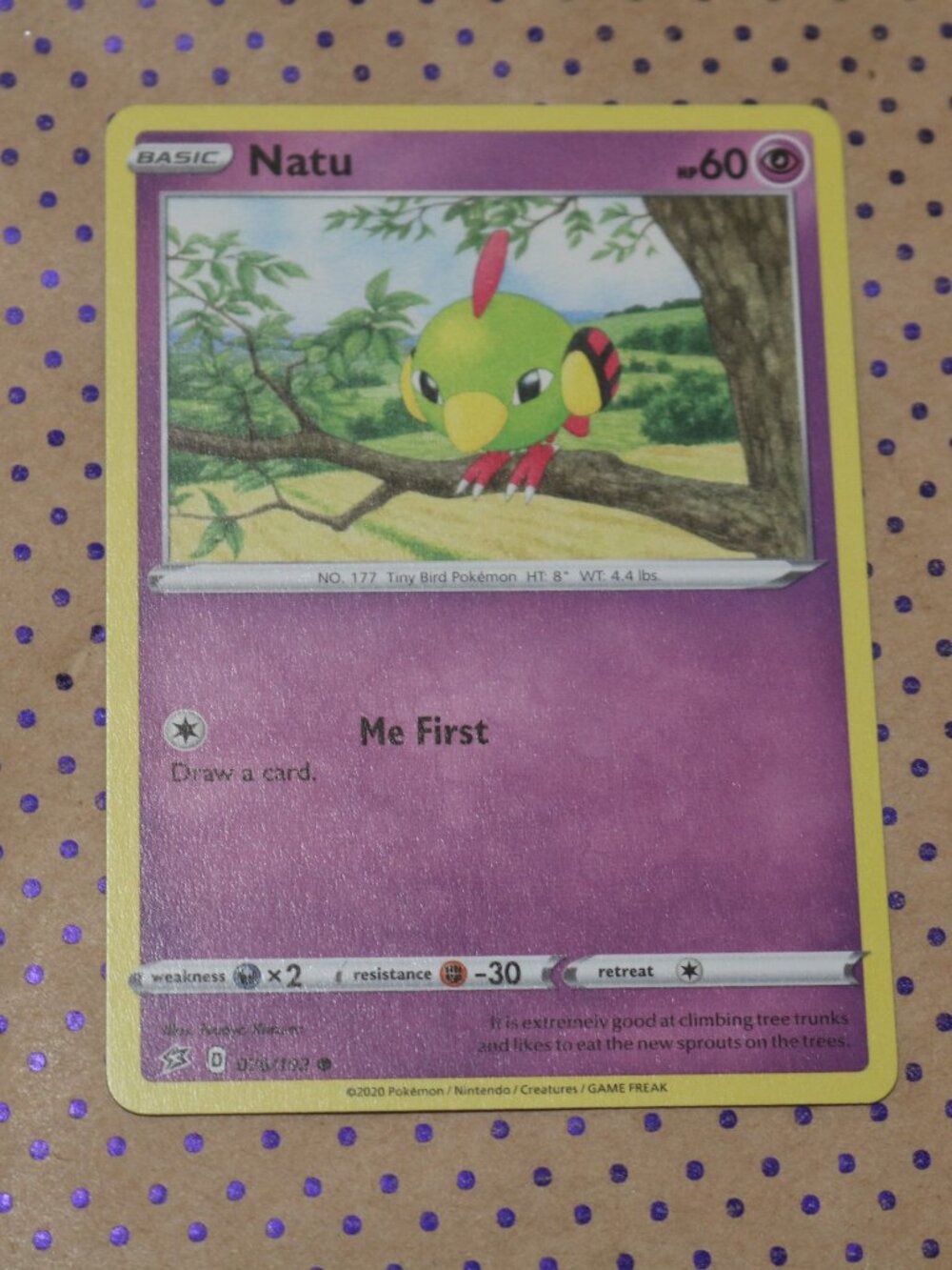 Natu 076/192 Pokemon Card (2020)